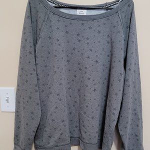 Gray star pullover